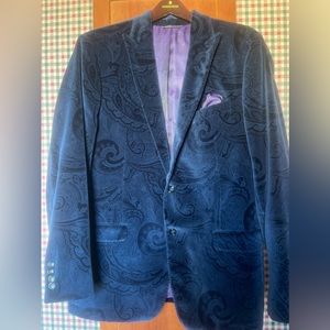🌟Stunning Robert Graham Navy Velvet blazer 🌟